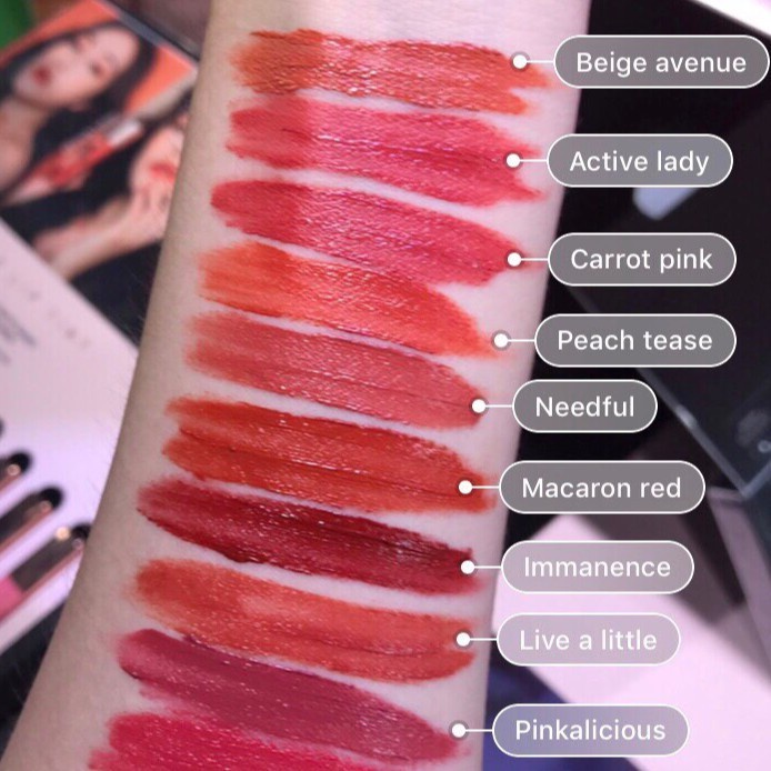 Son 3ce Cloud Lip Tint 4g Vỏ Nhám- Active Lady- Immanence- Neeful- Macaron Red