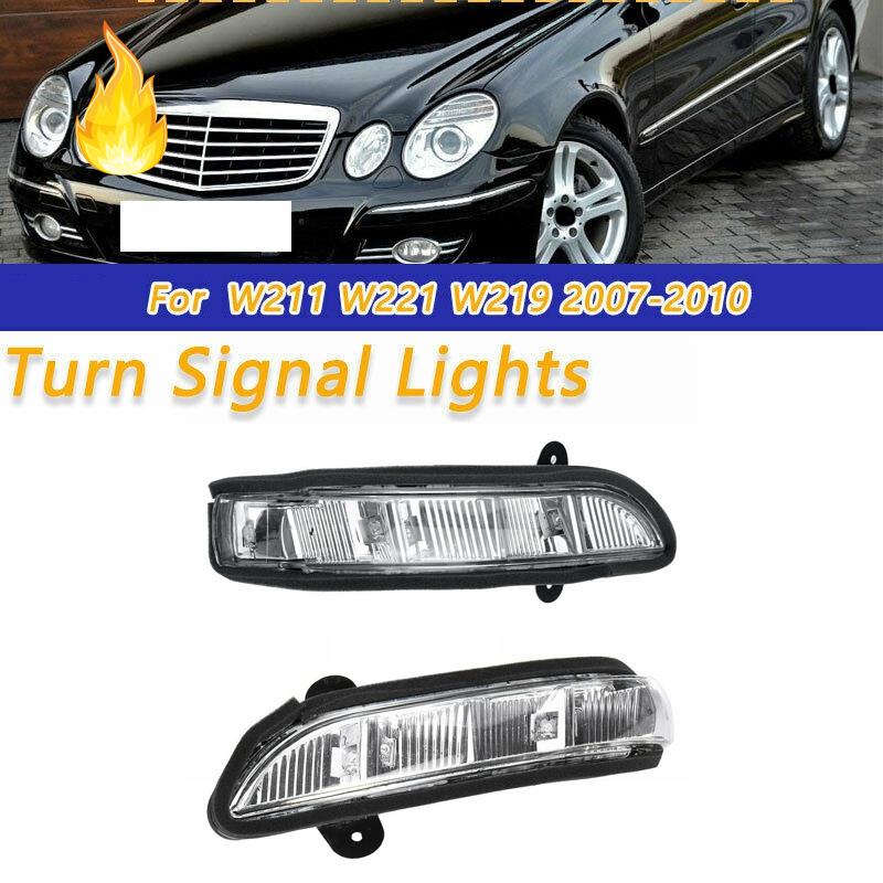 Đèn xi nhan gắn hai bên kính chiếu hậu xe hơi phù hợp cho Mercedes W211 W221 07-10 A2198200521 A2198200621
