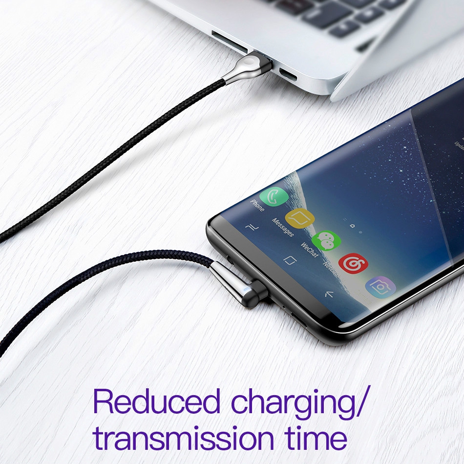 Dây cáp USB type C 2A 1M / 2M 90 độ chất lượng