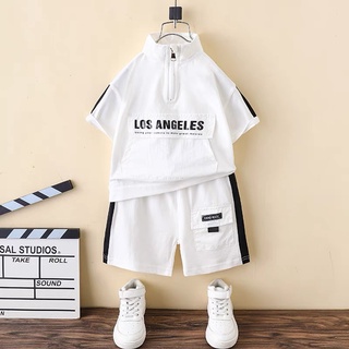 Set bé trai bé gái LA phong cách Hàn Quốc / Bộ thun bé trai bé gái
