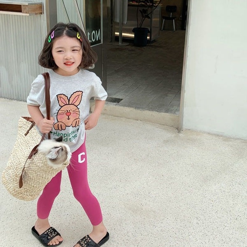 Áo Thun Cotton Tay Ngắn In Họa Tiết Dễ Thương Thời Trang Mùa Hè Cho Bé