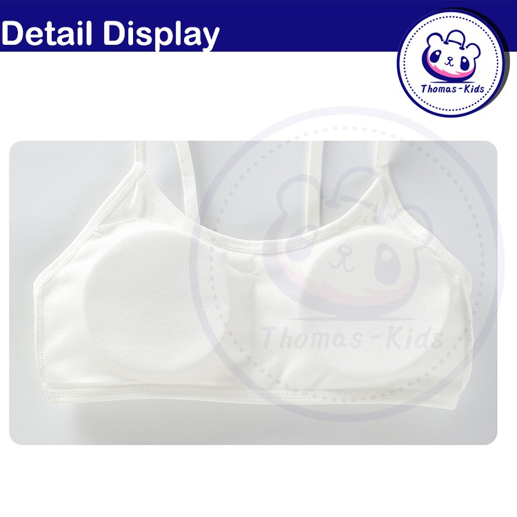 Áo Ngực Cotton Pha Thoáng Khí Dễ Thương Cho Bé Gái 8-16 Tuổi
