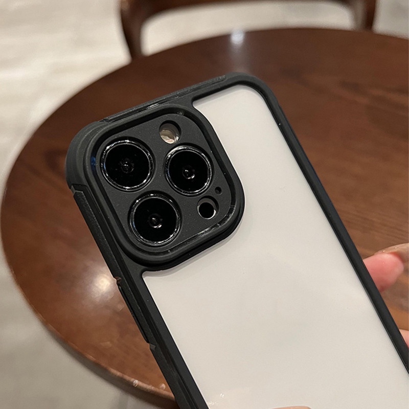 Ốp Điện Thoại Acrylic Trong Suốt Chống Rơi Cho iPhone 14 Plus 14 12 13 11 Pro Max