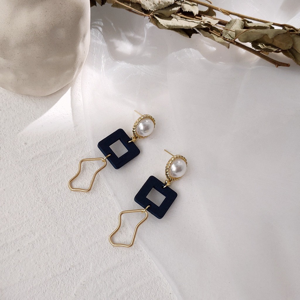 Bông tai thiết kế - phong cách hàn quốc - set xanh biển cả #B569-570