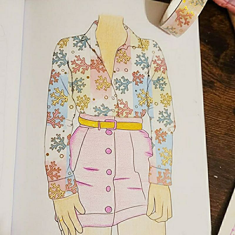 |Order| Sổ Tranh Tô Màu Thiết Kế Thời Trang - 40 Outfits/Gowns/Men Outfits To Style