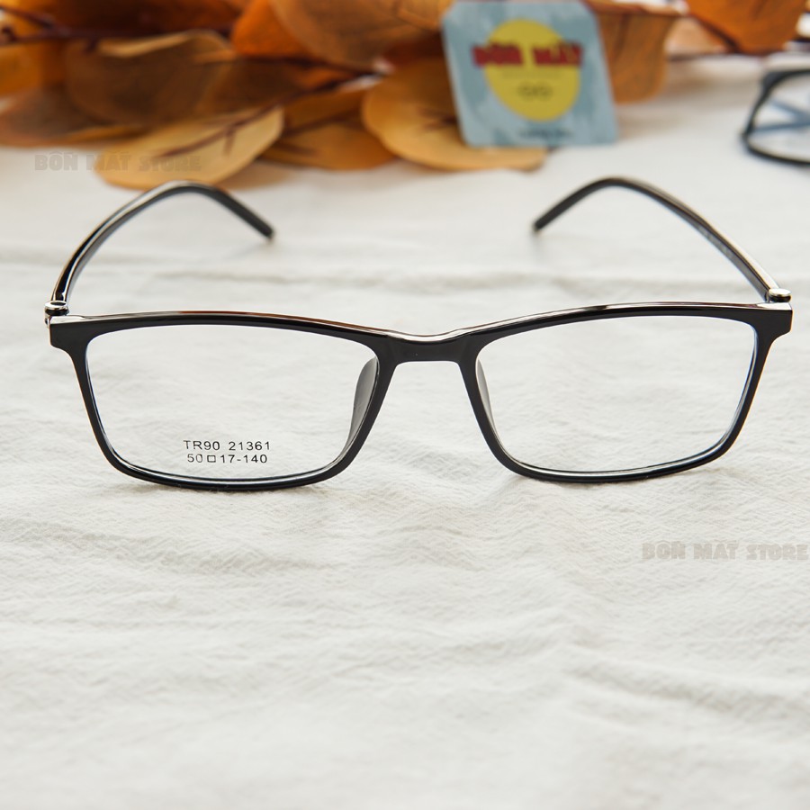 Gọng kính vuông dẻo Hàn Quốc 21361 (Tặng Kèm Hộp Khăn) | BigBuy360 - bigbuy360.vn