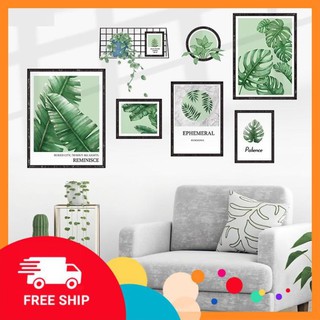 ⚡️𝗙𝗥𝗘𝗘𝗦𝗛𝗜𝗣⚡️ Decal dán tường Khung ảnh xanh