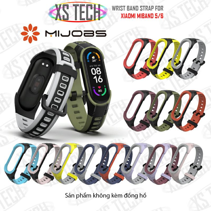 Dây đeo miband Mijobs Pulseira Global Version XStyle Xiaomi Miband 3 4 5 6