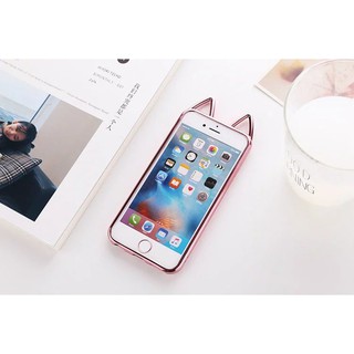 Ốp lưng iphone trong suốt tai mèo