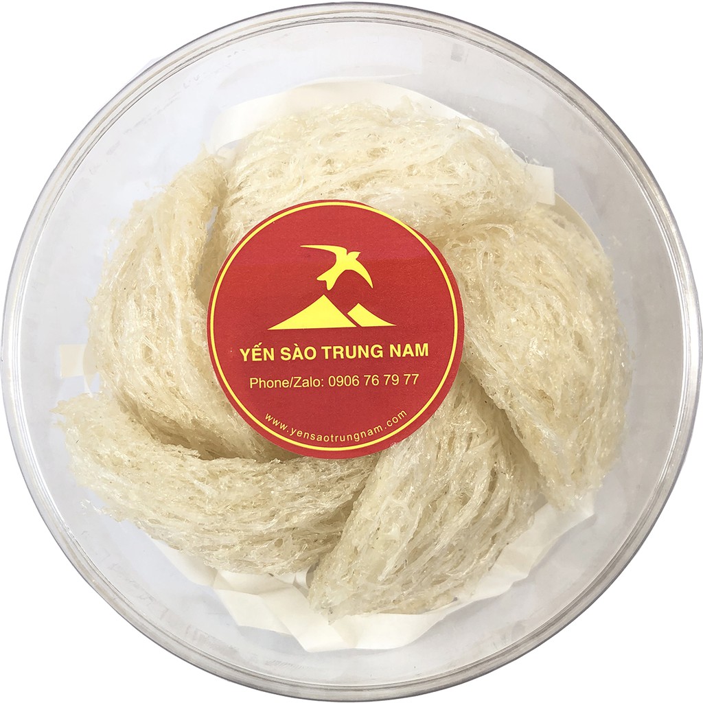 Yến sào tinh chế TRUNG NAM, Tổ yến thô còn lông tự nhiên nguyên chất đã được nhặt sạch lông - 5 Tổ/40g/hộp