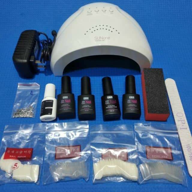 Combo set sơn gel cơ bản tại nhà hoặc cho người mới học. Set gồm 1 máy hơ sunone 48w. 1 phào. 1 dũa.