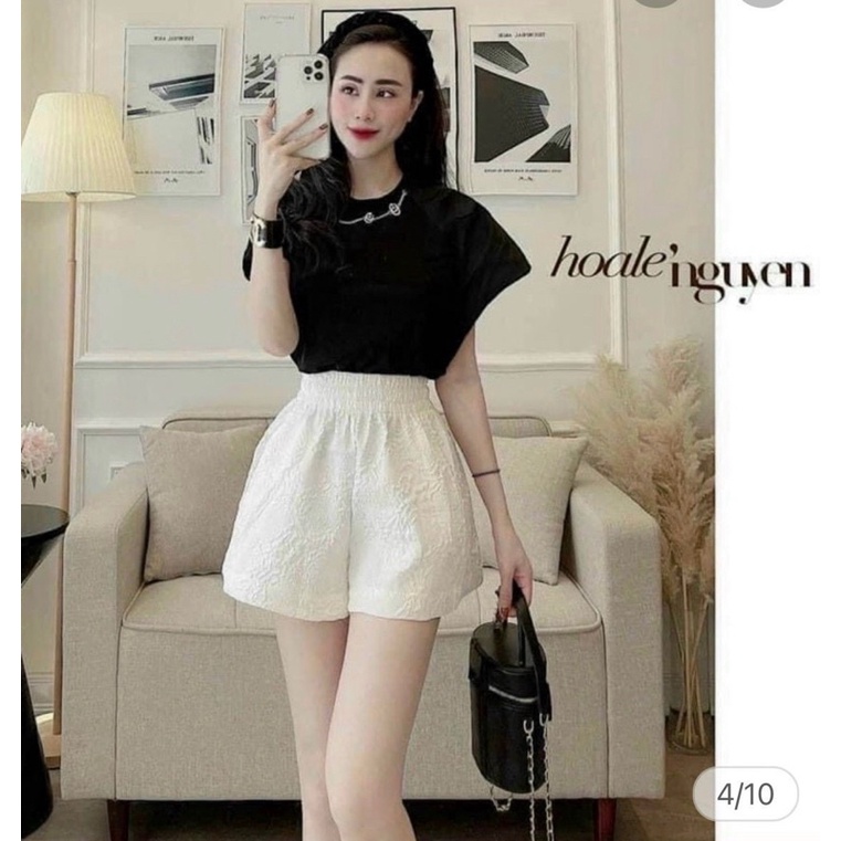 Quần Short Nữ Lưng Thun Chất Siêu Nhẹ Thời Trang 4 Màu