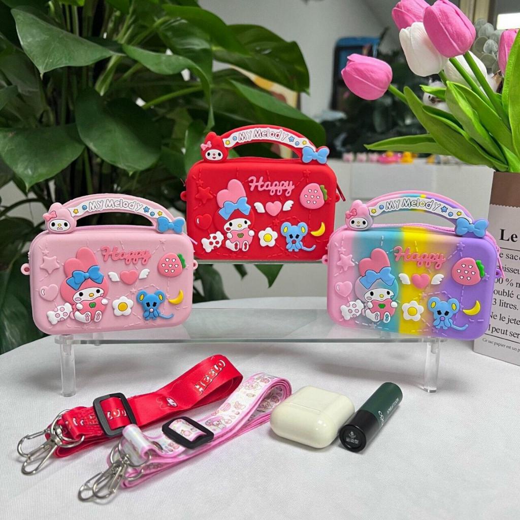 Túi Đeo Chéo Cho Bé Silicon họa tiết hoạt hình