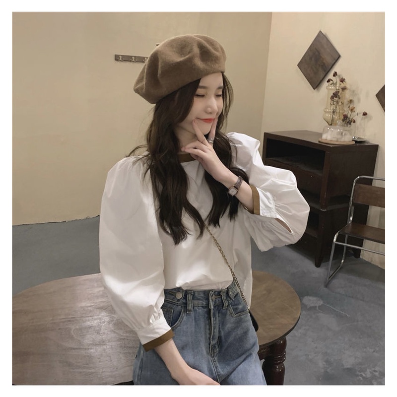 Áo Sơ Mi Dài Tay Thiết Kế Mới Thời Trang Mùa Hè Theo Phong Cách Hàn Quốc Cho Nữ