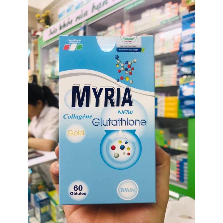 [GIÁ GỐC] Viên uống trắng da Myria Glutathione-chính hãng-nhập khẩu pháp