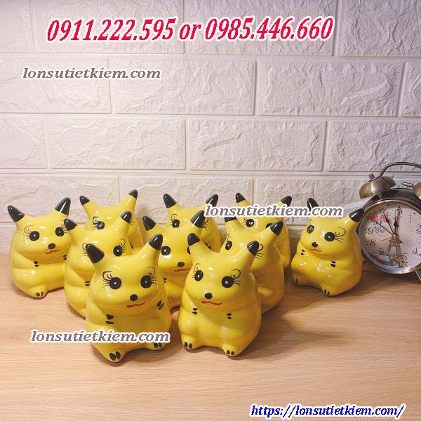 [FREE SHIP] Lợn tiết kiệm tiền hoạt hình Pikachu Mini