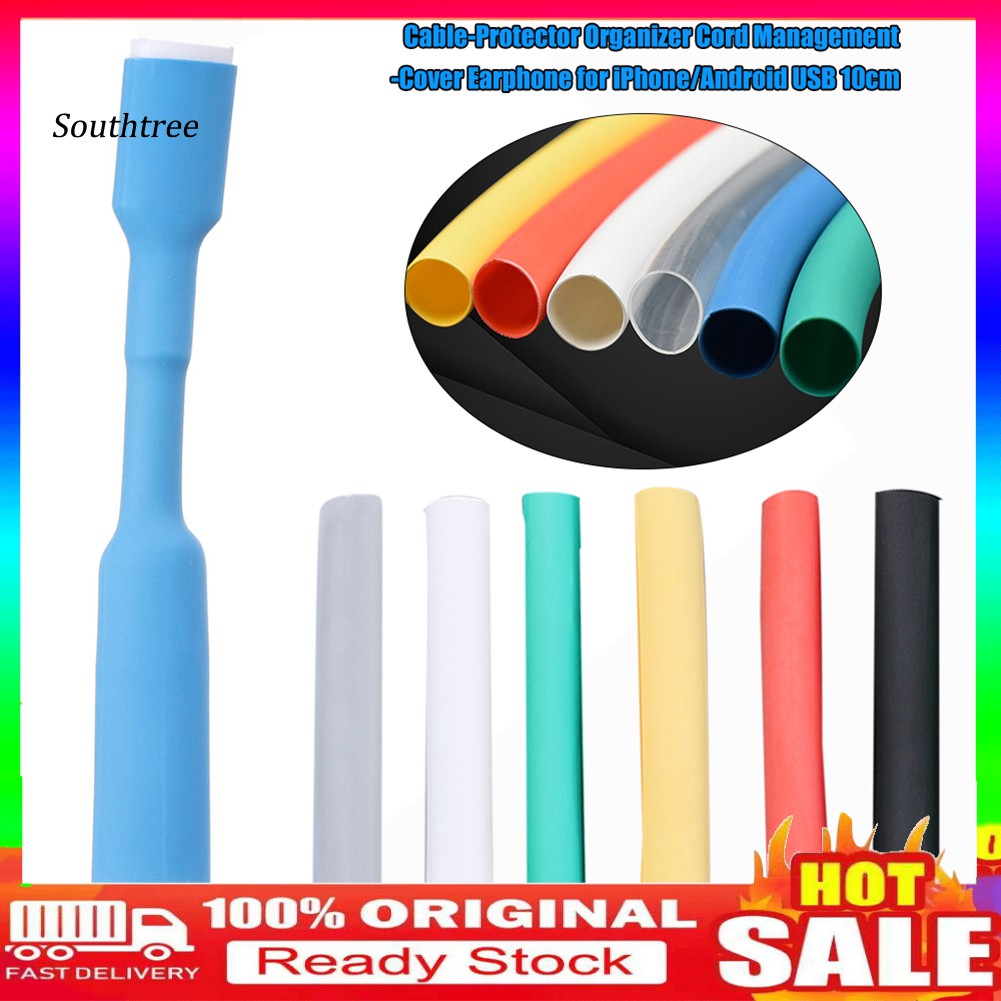Ống Co Nhiệt 1m Bảo Vệ Dây Cáp Cho Iphone Android