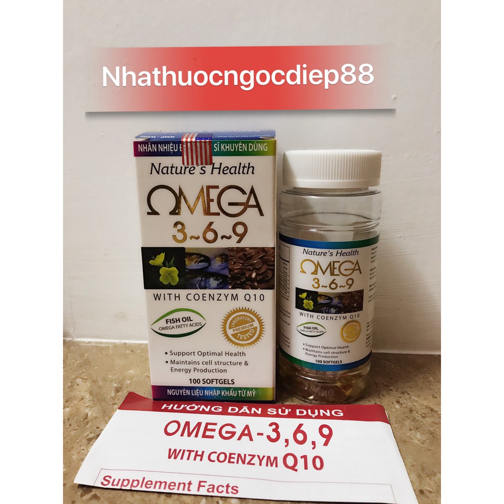 OMEGA 369 - Tăng cường thị lực cho mắt, giúp sáng mắt, tốt cho da, tim mạch