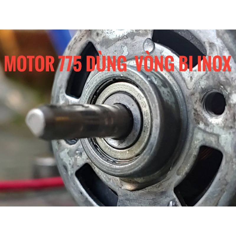 Motor 775 bãi chạy siêu tốt Tặng kèm đai ốc và bi khuyết