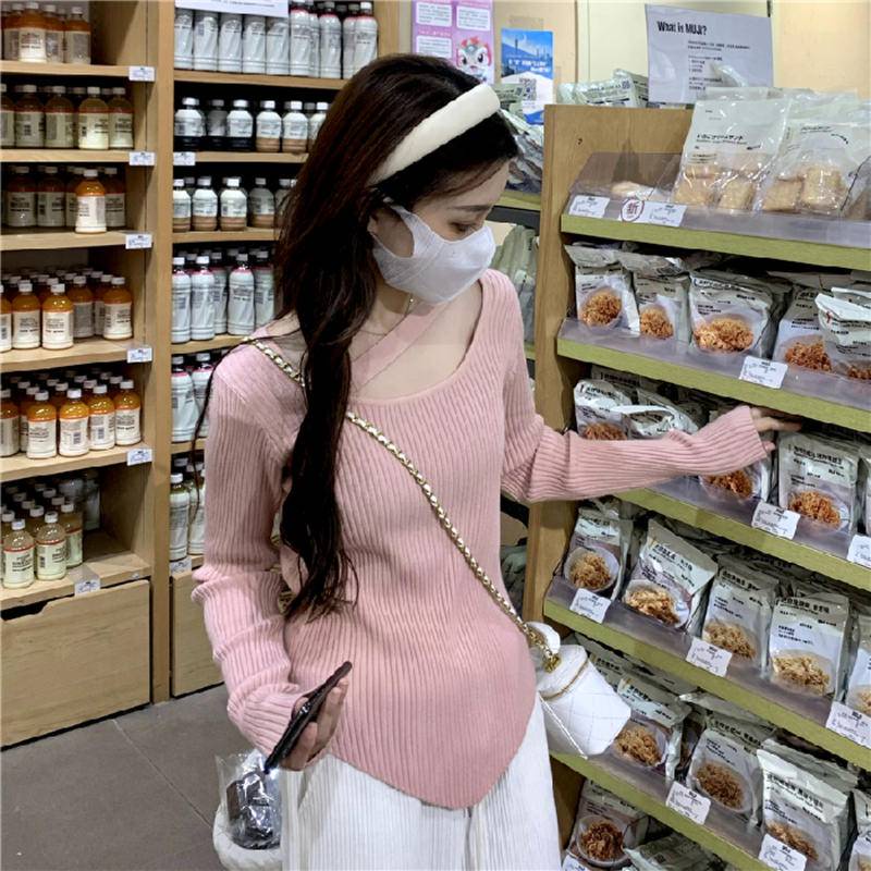 Áo sweater ZHELIHANGFEI dệt kim thiết kế thời trang dành cho nữ