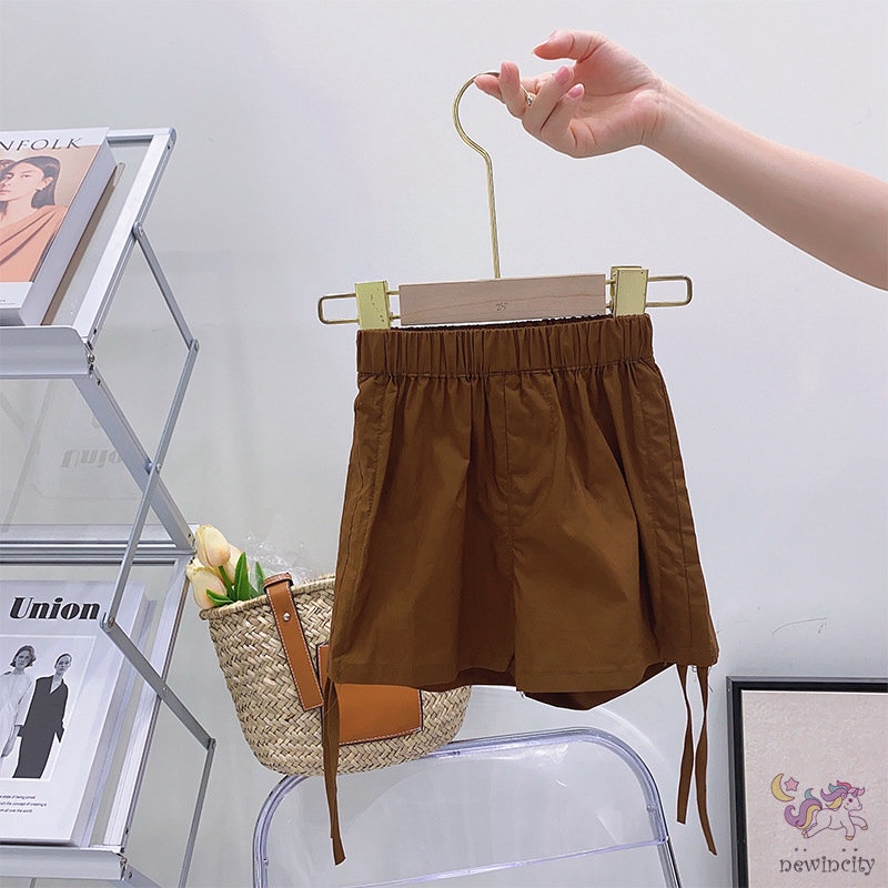 Bộ Áo Hai Dây In Họa Tiết Hoạt Hình + Quần Short Đơn Giản Dành Cho Bé Gái