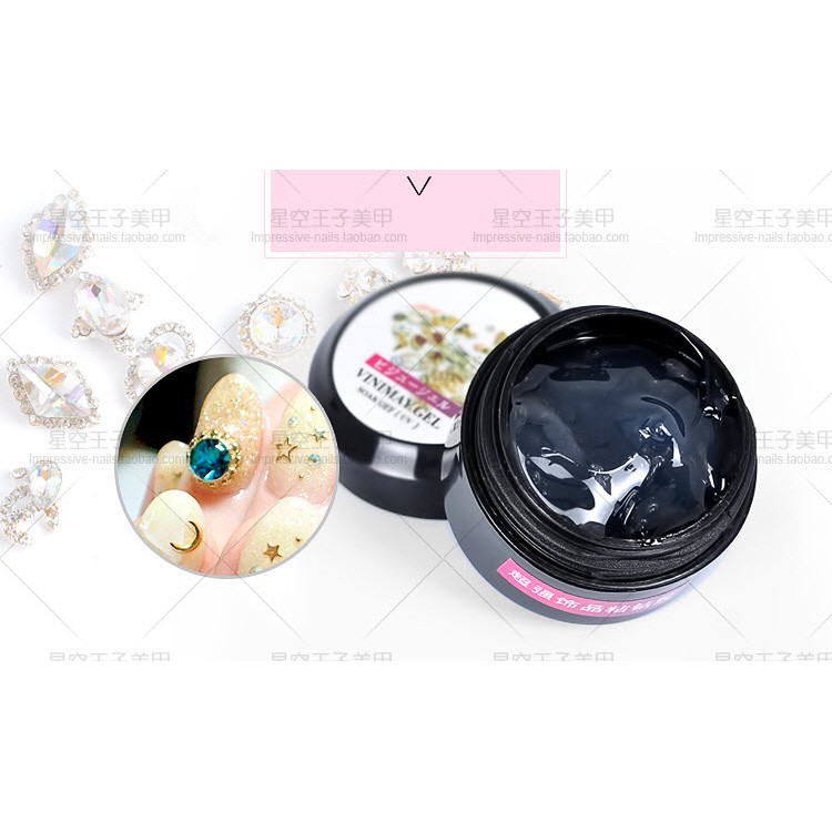 Gel Đính Đá, Gel Gắn Đá Vinimay Aishini - Lẻ 1 Hộp 18ml