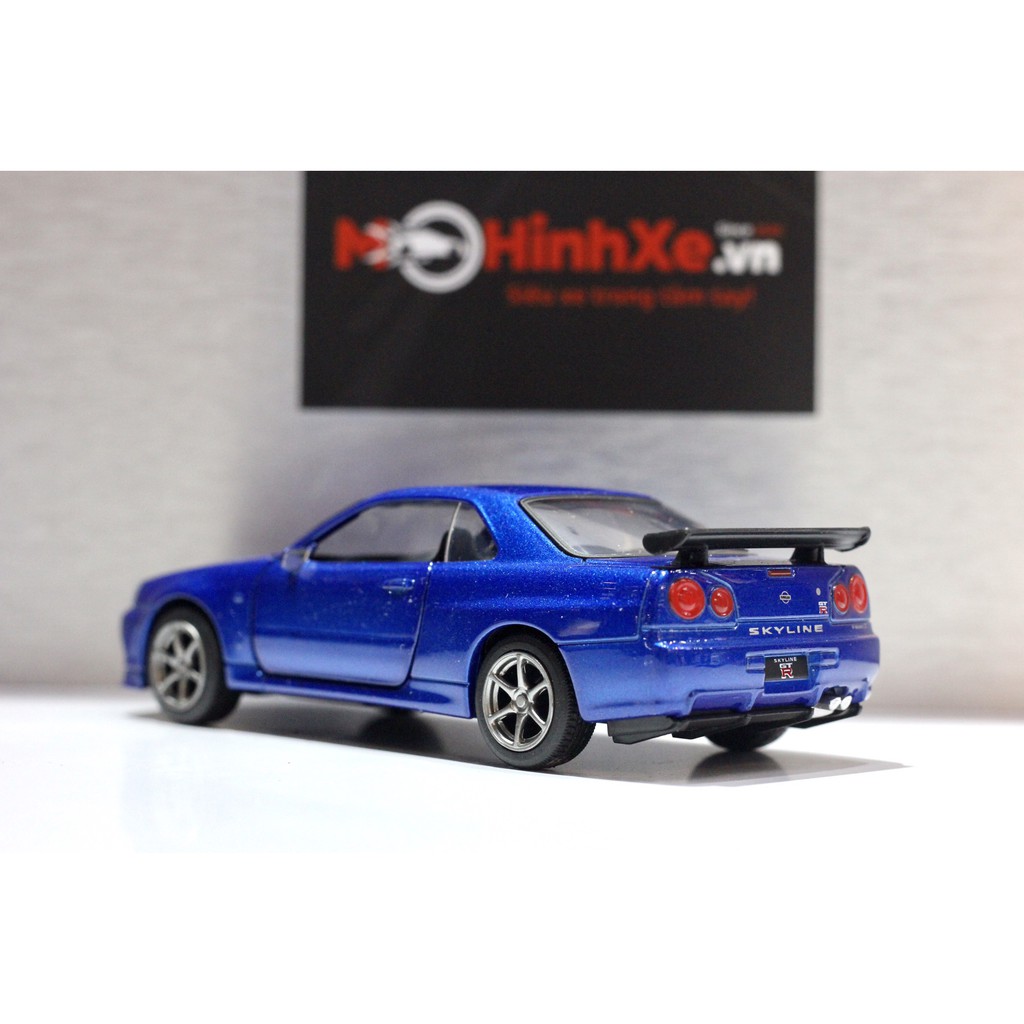 Mô Hình Xe Nissan GT-R R34 1:36 Jackiekim