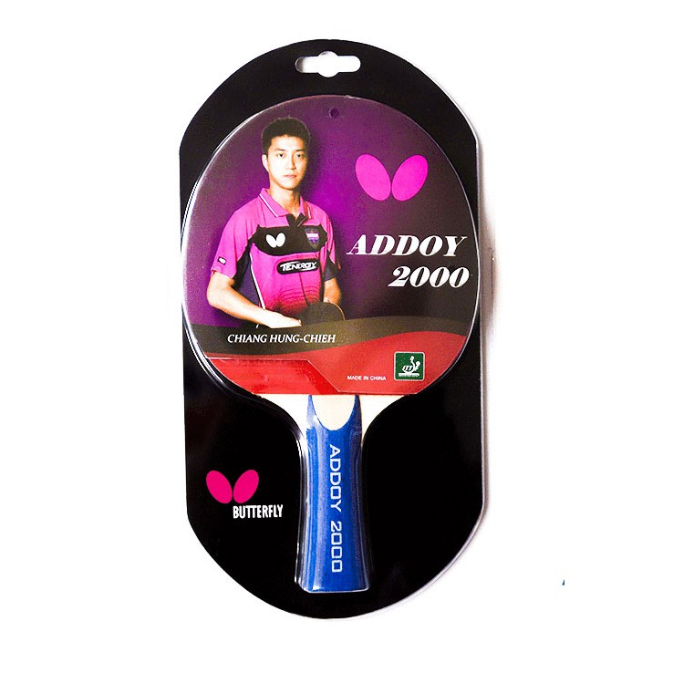 Vợt Bóng Bàn Butterfly ADDOY Chính Hãng Cao Cấp Giá Rẻ Tặng kèm 3 Quả Bóng Bàn Huieson, Vợt Dán Sẵn Luôn Mặt