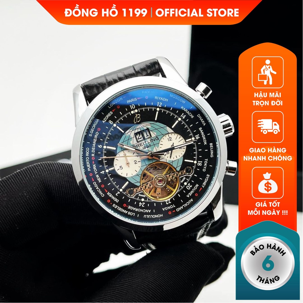 [QUÀ TẶNG] Đồng hồ cơ - Đồng Hồ Dây Da Nam Lịch Lãm Mẫu Mới Nhất 2021 Kiểu Dáng Sang Trọng Đơn Giản 7438 - 1199 Watches | BigBuy360 - bigbuy360.vn