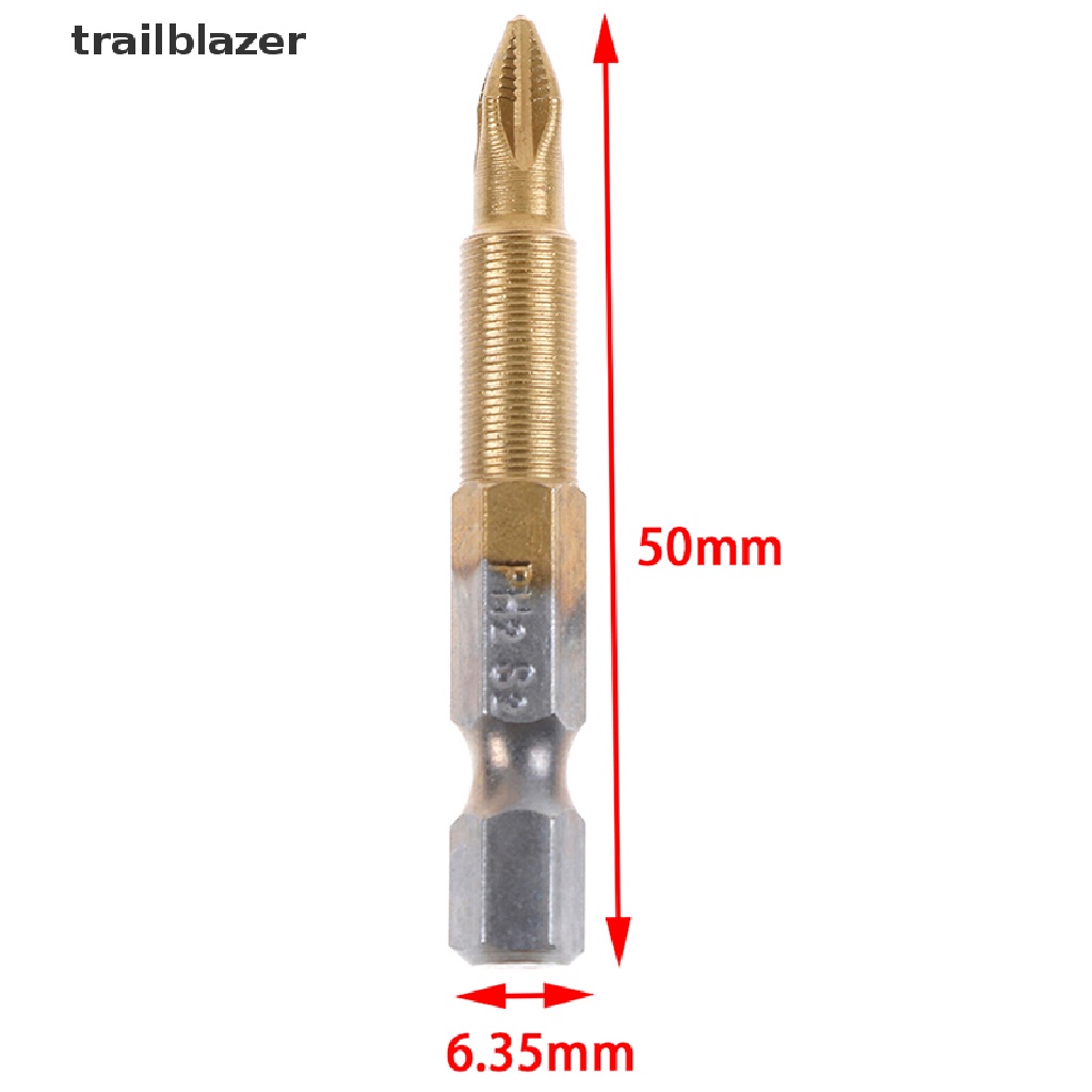 Bộ 5 mũi tuốc nơ vít lục giác phủ titan bền bỉ chống trượt PH2