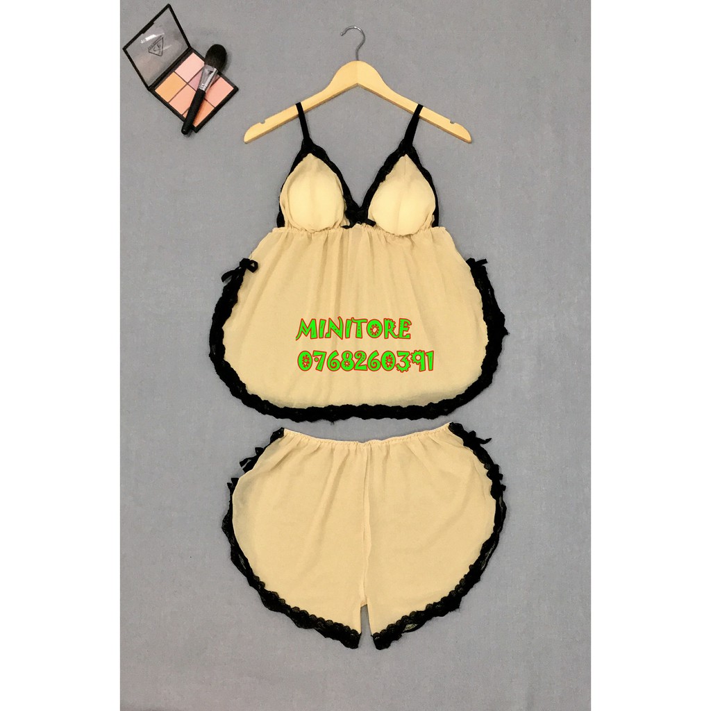 [SIZE 60-90KG] ĐỒ NGỦ VOAN CÁT DỄ THƯƠNG SIZE LỚN CÓ MÚT, ĐỒ CỠ LỚN XƯỞNG NHÀ MAY BAO ĐẸP, TÀ TRÒN | BigBuy360 - bigbuy360.vn