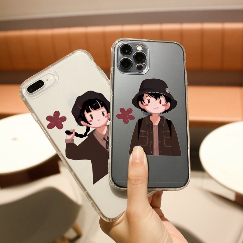 Ốp lưng iphone 6, 6s plus, 7 8 Plus, X, XS, XR, XSMAX, 11, 12, 13 PROMAX TRONG SUỐT CẶP ĐÔI NAM NỮ PKVN