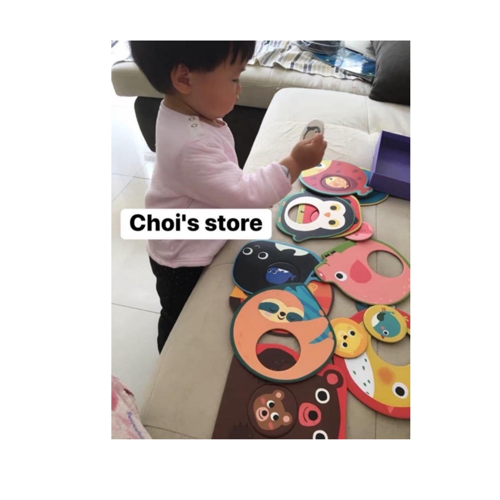 Ghép hình 2 mảnh xếp hình 24 chi tiết kích thích khả năng quan sát, tư duy Joan Mirro Baby Puzzle  Choi Store 33