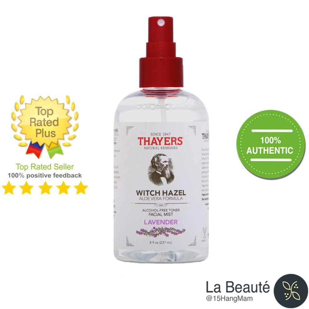 [Hàng Công Ty] Nước Cân Bằng Không Cồn Hoa Oải Hương - Thayers Alcohol-Free Toner Lavender Witch Hazel 237ml