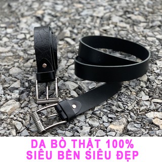 Thắt Lưng Nam Da Bò Thật 100% Đốt Không Cháy (Khóa Cài Khuy BASIC)