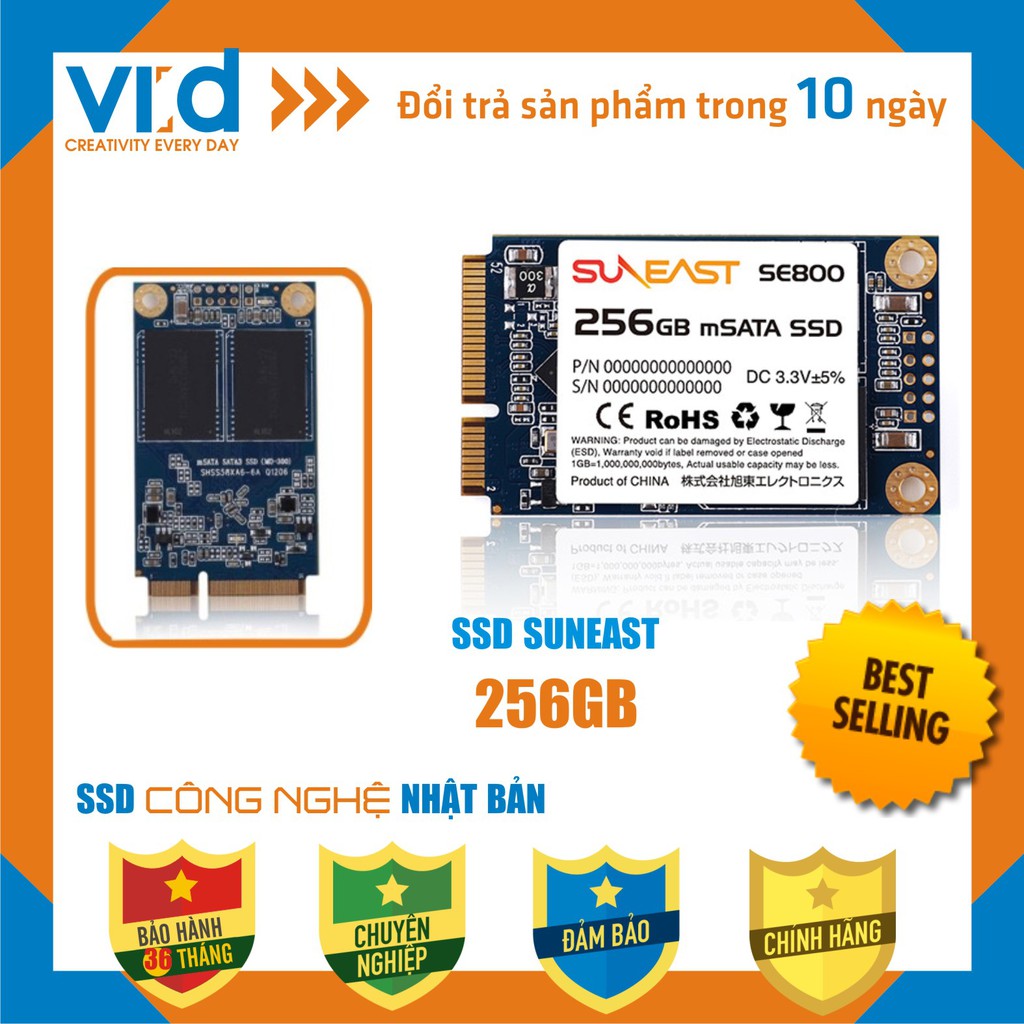 Ổ cứng SSD Suneast SE800 NGFF 128GB, 256GB M2Sata và mSATA, KingSpec 90gb, 128gb, Gloway 120GB, 240GB - BH 36 tháng !!!