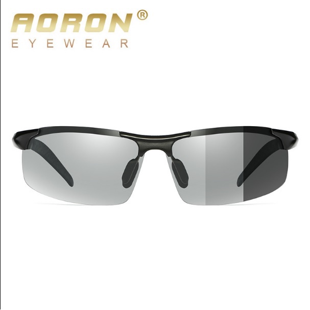[Kính AORON]Kính mát nam kính thời trang phân cực polarized đổi màu đi ngày và đêm nam nữ 8177 gọng  Magiê siêu nhẹ