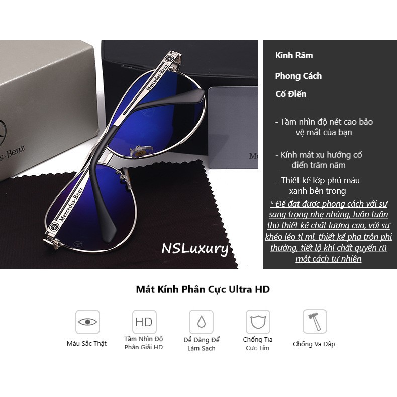 Kính Mát💖FREESHIP💖Kính Râm MB Phân Cực Cao Cấp Thời Trang Lái Xe Chống Tia Uv400 Chống Chói Lóa | BigBuy360 - bigbuy360.vn