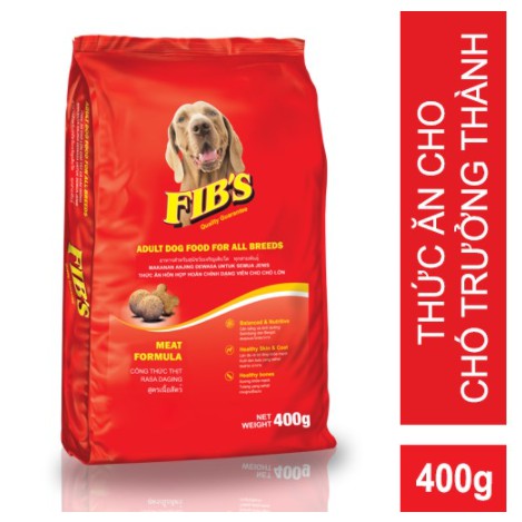 FIB's- Thức ăn cho chó FIB’S MEAT FORMULA túi 400g