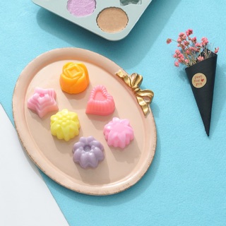 Khuôn rau câu silicon 12 hình hoa