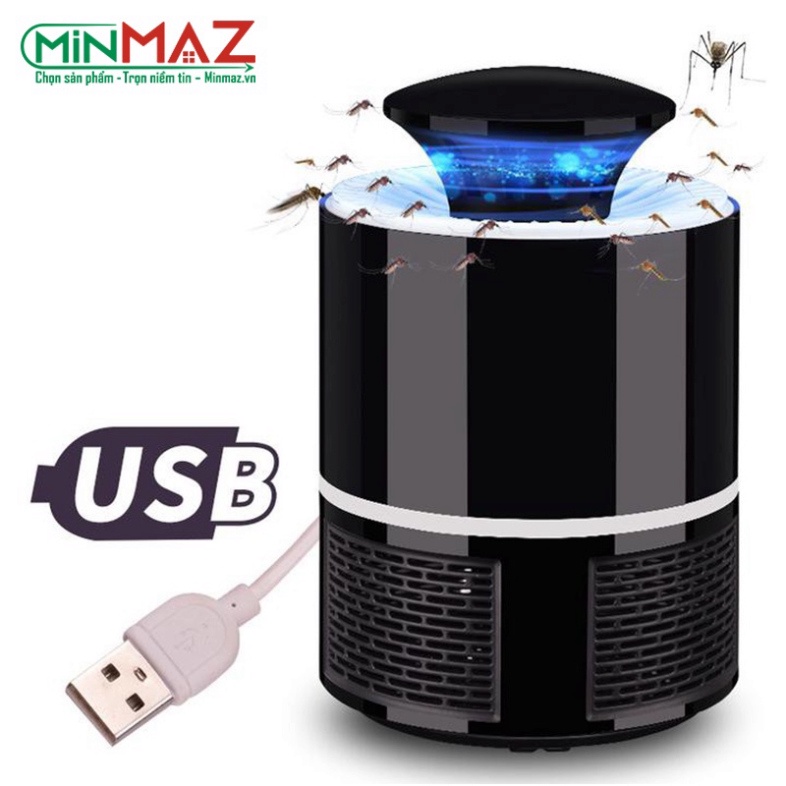 Máy Bắt Muỗi Thông Minh, Đèn Bắt Muỗi Thu Hút Công Trùng Hiệu Quả Bằng Đèn Led Kèm Dây Cắm USB Dễ Sử Dụng