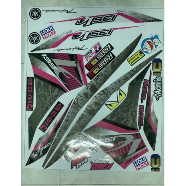 Tem exciter 135 lc v6 hồng đen