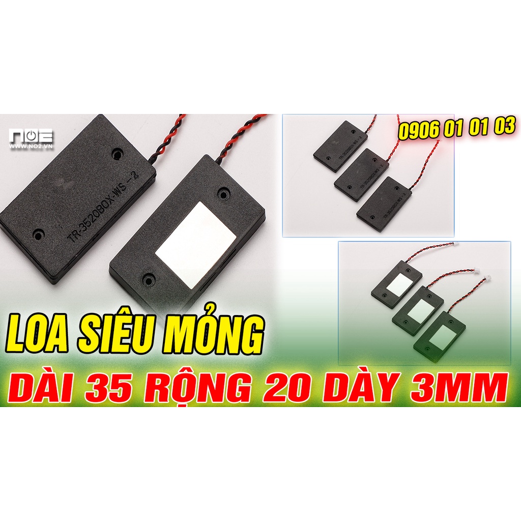 Loa độ laptop N10, Loa độ siêu mỏng, loa chế  DÀI 35 RỘNG 20 DÀY 3MM, ÂM THANH SIÊU HAY 8 ôm 2w