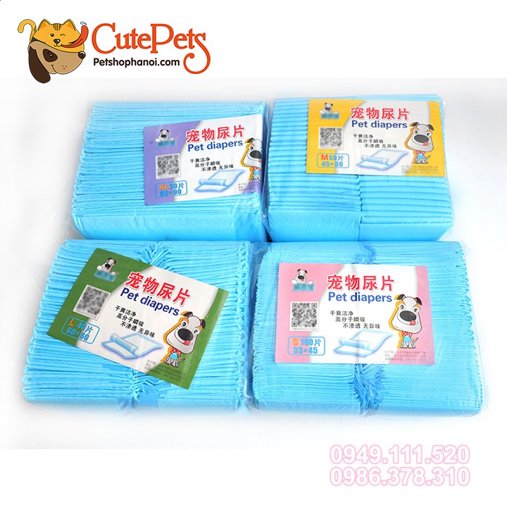 Tấm lót vệ sinh cho chó, mèo Pet Diapers [Lẻ 5 cái] - Phụ kiện thú cưng Hà Nội