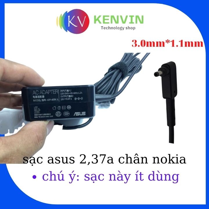Sạc laptop Asus 19v-3.42a/2.37a ZiN CAO CẤP - ADAPTER ASUS - Sạc asus chân to / nhỏ - sạc máy tính asus - sạc kenvin | BigBuy360 - bigbuy360.vn
