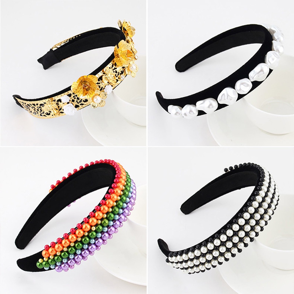 Cài Tóc Hoa Đính Ngọc Trai Nhân Tạo Thời Trang