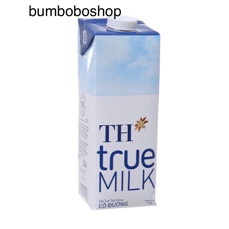 Hộp sữa tươi TH true milk có đường/ít đường/không đường 1 lít | BigBuy360 - bigbuy360.vn