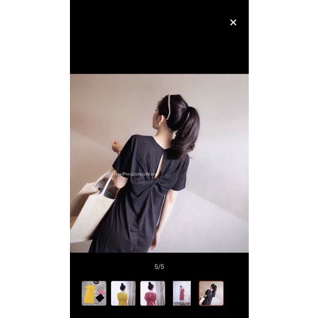 Đầm Suông , Váy Suông Xoắn lưng. thiết kế trẻ trung Xinh xắn