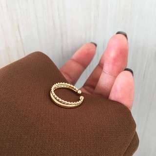 Nhẫn kép Hàn Quốc mạ vàng