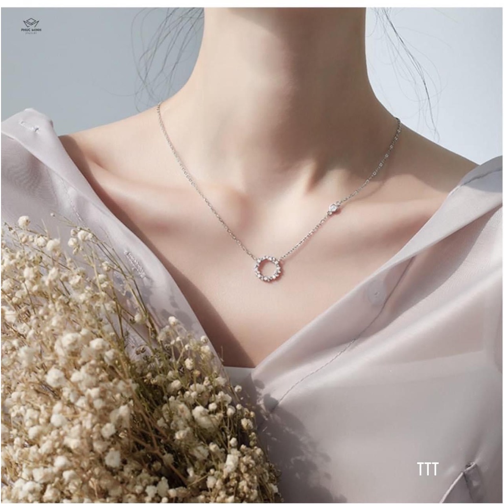 DÂY CHUYỀN LIỀN MẶT BẠC Ý S925 - HUYỀN THOẠI BIỂN XANH